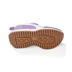 Cute Walk by Babyhug Slip On Sneakers with Velcro Closure - White & Purple