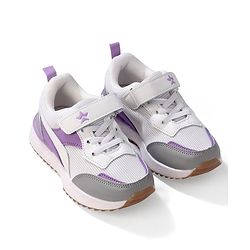 Cute Walk by Babyhug Slip On Sneakers with Velcro Closure - White & Purple