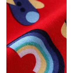 Babyhug Interlock Knit Striped Bootie Leggings with Vehicle & Text Print Pack of 3 - Multicolour