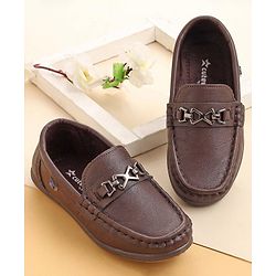 Cute Walk by Babyhug Slip On Party Wear Shoes - Brown