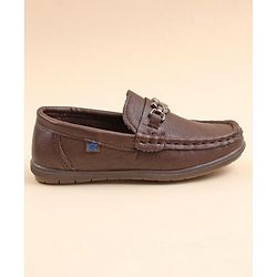 Cute Walk by Babyhug Slip On Party Wear Shoes - Brown