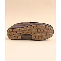 Cute Walk by Babyhug Slip On Party Wear Shoes - Brown