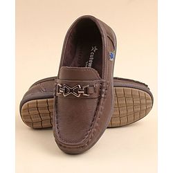 Cute Walk by Babyhug Slip On Party Wear Shoes - Brown