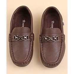 Cute Walk by Babyhug Slip On Party Wear Shoes - Brown