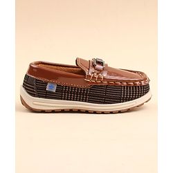 Cute Walk by Babyhug Slip On Formal & Party Wear Shoes with Applique - Brown