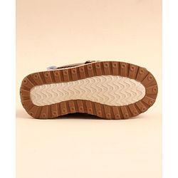 Cute Walk by Babyhug Slip On Formal & Party Wear Shoes with Applique - Brown