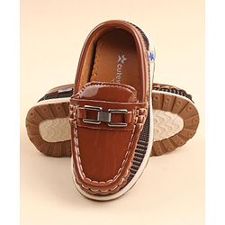 Cute Walk by Babyhug Slip On Formal & Party Wear Shoes with Applique - Brown