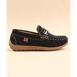 Cute Walk by Babyhug Slip On Loafer Shoes with Star Print - Brown
