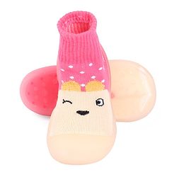 Cute Walk by Babyhug Sock Shoes - Pink