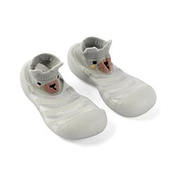Cute Walk by Babyhug Slip On Socks Shoes  with Teddy Bear Design - Blue