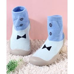 Cute Walk by Babyhug Slip On Sock Shoes - Blue