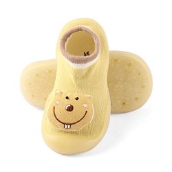 Cute Walk by Babyhug Slip On Sock Shoes - Yellow
