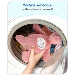Babyhug Bunny Music Projector Soft Toy - Pink | Plush Bunny With Soothing Light Projector & Lullabies | Perfect Bedtime Companion That Comforts & Relaxes Babies| Height 34cm | BIS Certified