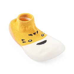 Cute Walk by Babyhug Slip On Socks  Shoes with Tiger Design - Yellow