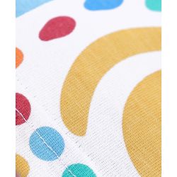 Babyhug Cotton Knit Full Sleeves Printed Night Suit  - White