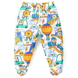 Babyhug Interlock Knit Bootie Leggings with Striped Tiger & Cow Print Pack of 3 - Multicolour