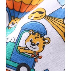 Babyhug Interlock Knit Bootie Leggings with Striped Tiger & Cow Print Pack of 3 - Multicolour