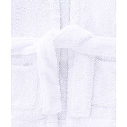 Babyhug Woven Terry Full Sleeve Bathrobe with Panda Print- White