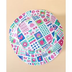 Babyhug Two Layer Cotton Woven Printed Bucket Hat - Multicolor