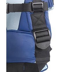 Babyhug Fortune Baby Carrier - 100% Polyester, 4 Positions (Horizontal, Inward, Outward, Back), Ergonomic for 0-12 Months (3.5-14 kg), Adjustable Waistband, Lightweight, Free Size, Hand Washable - Blue