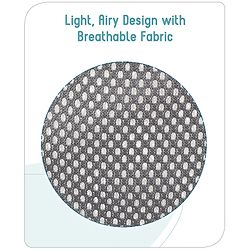 Babyhug Little Voyager Hip Seat Baby Carrier - 100% Polyester, 3 Positions (Inward, Outward, Back Carrying), Ergonomic Design for 4-36 Months (3.5-14.9kg), Adjustable Lumbar Belt, Lightweight, Free Size, Hand Washable - Grey