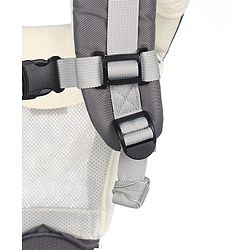 Babyhug Little Voyager Hip Seat Baby Carrier - 100% Polyester, 3 Positions (Inward, Outward, Back Carrying), Ergonomic Design for 4-36 Months (3.5-14.9kg), Adjustable Lumbar Belt, Lightweight, Free Size, Hand Washable - Grey