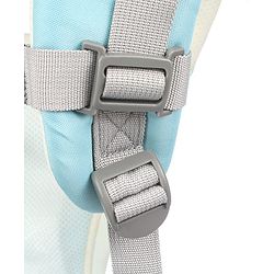 Babyhug Little Voyager Hip Seat Baby Carrier - 100% Polyester, 3 Positions (Inward, Outward, Back Carrying), Ergonomic Design for 4-36 Months (3.5-14.9kg), Adjustable Lumbar Belt, Lightweight, Free Size, Hand Washable - Grey