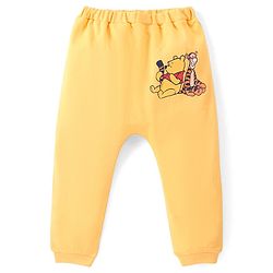 Babyhug Disney Cotton Knit Full Length Diaper Leggings with Winnie The Pooh Graphics Pack of 3 - Multicolour