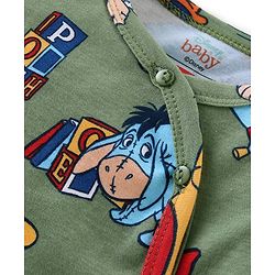 Babyhug Disney Interlock Cotton Knit Full Sleeves Jhablas With Winnie The Pooh Graphics with Badge Detailing Pack of 3- Yellow Green & Blue