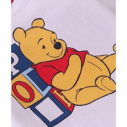 Babyhug Disney Single Jersey Knit Dungaree with Full Sleeve T-Shirt Winnie The Pooh Print - Olive Green & White