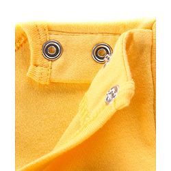 Babyhug Disney Interlock Knit Full Sleeves Onesie with Leggings and Cap Winnie The Pooh Graphic -Yellow & Light Green