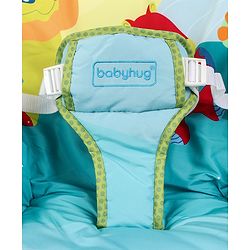 Babyhug Light Weight Comfy Bouncer With Music & Calming Vibrations Animal Print - Multicolour (Without Toys)