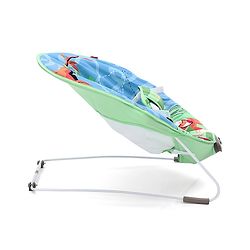 Babyhug Light Weight Comfy Bouncer With Music & Calming Vibrations Animal Print - Blue Green (Without Toys)