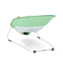 Babyhug Light Weight Comfy Bouncer With Music & Calming Vibrations Animal Print - Blue Green (Without Toys)