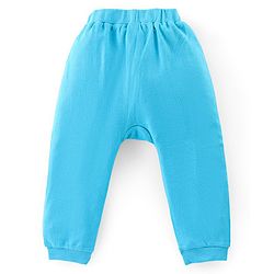 Babyhug Cotton Knit Full Length Diaper Leggings with Stripes & Koala Print Pack of 3 - Blue & Orange