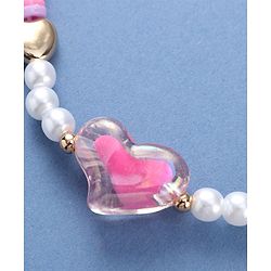 Babyhug Beaded Necklace with Heart Applique - Multicolor