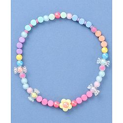 Babyhug Beaded Necklace with Floral Applique - Multicolor