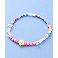 Babyhug Beaded Necklace with Floral Applique - Multicolor