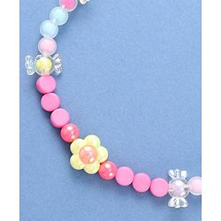 Babyhug Beaded Necklace with Floral Applique - Multicolor