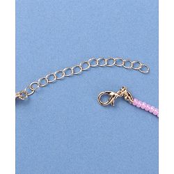 Babyhug Necklace with Butterfly and Flower Applique - Multicolor