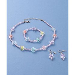 Babyhug Jewellery Set with Flower Applique - Multicolor