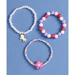 Babyhug Beaded Bracelets & Bangles Pack of 3- Multicolor