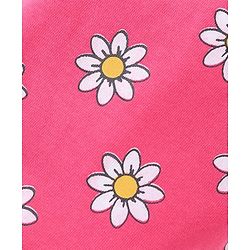 Babyhug Cotton Knit Full Sleeves Floral Printed Night Suit - Pink