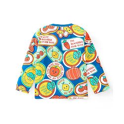 Babyhug Cotton Knit Full Sleeves  Night Suit With Fruits & Veggies Print - Multicolor