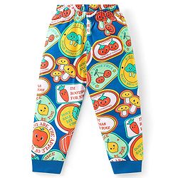Babyhug Cotton Knit Full Sleeves  Night Suit With Fruits & Veggies Print - Multicolor