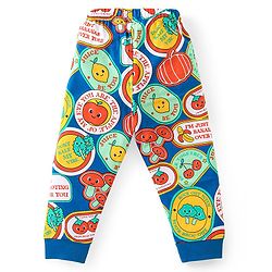 Babyhug Cotton Knit Full Sleeves  Night Suit With Fruits & Veggies Print - Multicolor