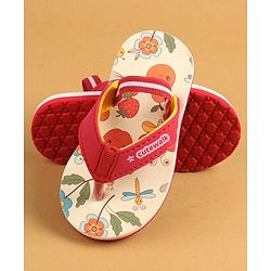 Cute Walk by Babyhug Flip Flops with Back Strap - Beige