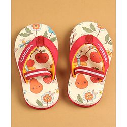 Cute Walk by Babyhug Flip Flops with Back Strap - Beige