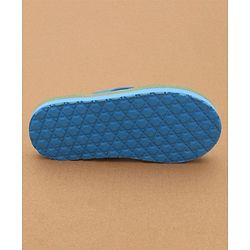 Cute Walk by Babyhug Flip Flops with Scenery Print - Blue