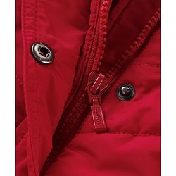 Babyhug Woven Full Sleeves Solid Colour Padded Hooded Winter Jacket with Pockets - Red